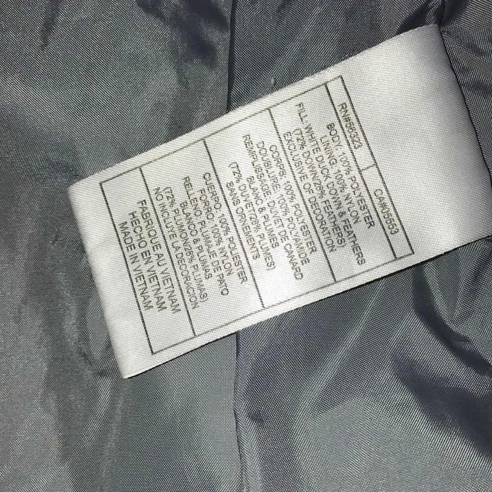 Nike White Puffer Jacket with Grey Lining